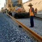 This machine that builds railroads