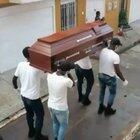 Real coronavirus funeral in Colombia. No editing needed