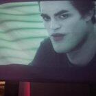 Watching Twilight on a poorly hung projector screen