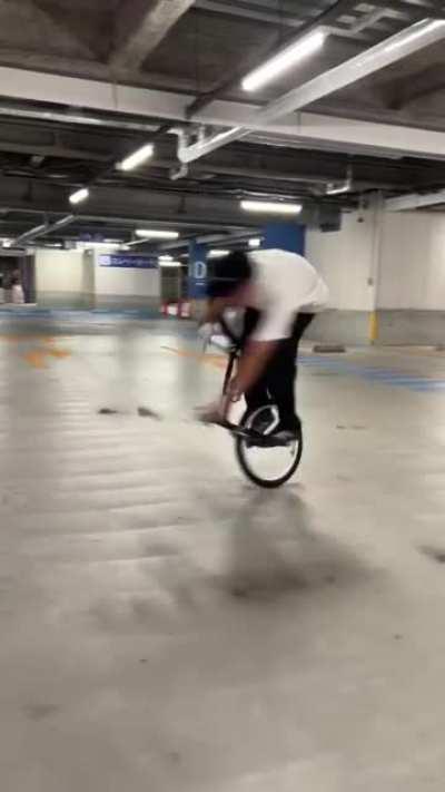 This spinning bike trick