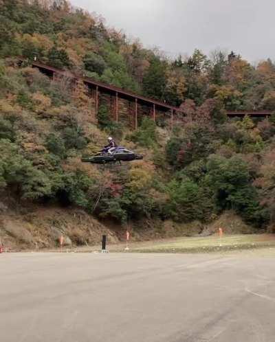 World's first flying bike (Xturismo hoverbike) created by a Japanese startup ALI technologies.