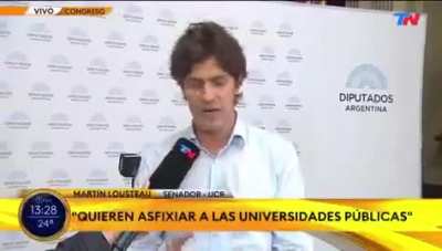 &quot;Financiemos la universidad con impuestos a los que blanquean&quot; ¿De cobrar menos de 9 millones para sesionar 4 veces por año ni hablemos, no Lousteau?