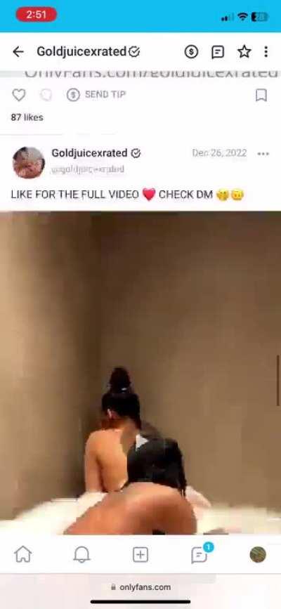 Full videos head, backshots, and shower sex $5 each video