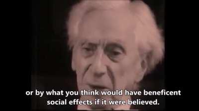 Philosopher and Nobel laureate Bertrand Russell - Message to Future Generations, 1959