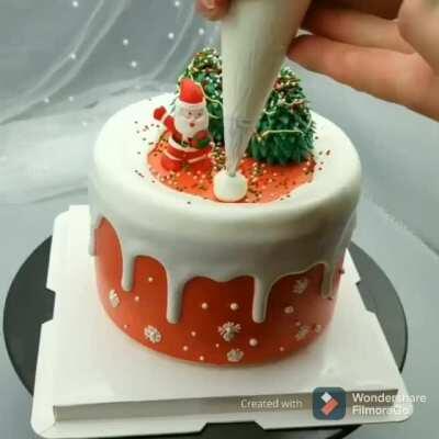 Christmas theme cake