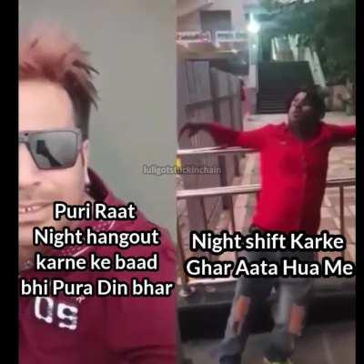 Title ko abhi night ship me Jana hai