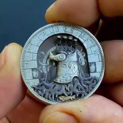 Detailed Metal Coin