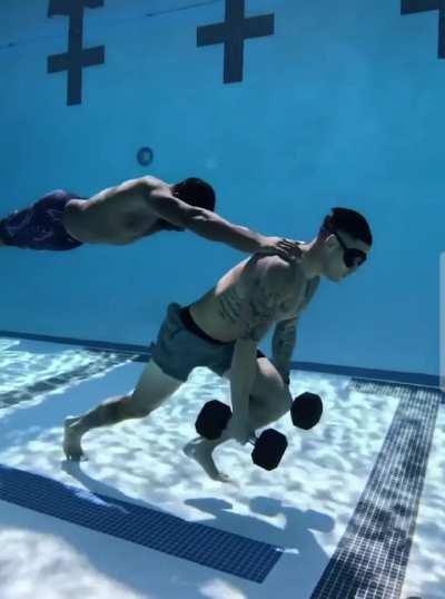 Incredible underwater fitness