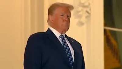 Trump struggling to breathe as he returns to the White House