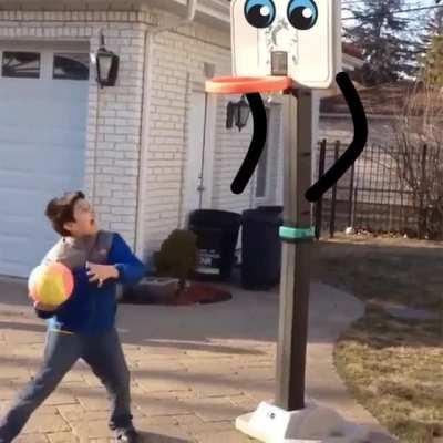 Plastic hoop fighting kid (crossposted)