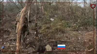 
 &quot;Luhansk-1&quot; battalion of the National Police &quot;Lyut&quot; clears russian positions near Klishchiivka, Bakhmut. December 2023.

