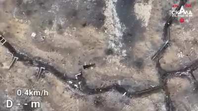 One Ukrainian soldier repels an assault on his position by three Russian soldiers in the Pokrovsk direction