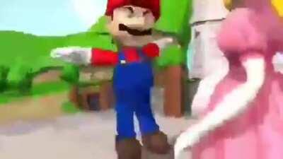 Mario and peach get captured by aliens caw caw