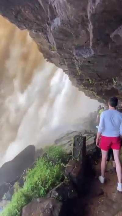 🔥 Inside a waterfall