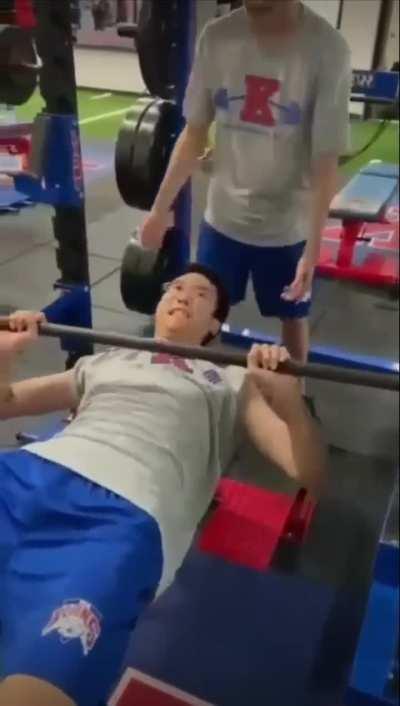 Rare footage of eddys perfect bench press