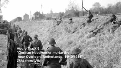 Actual Combat Audio of WWII Combat in Dutch Forests. Oct. 1944. The sound of MG42 Bursts is chilling.