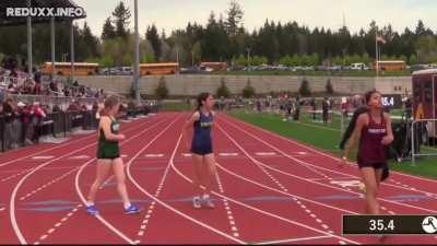 A man identified as a girl and was able to compete in the Girls 200m Varsity race. You'll never guess what happened next.