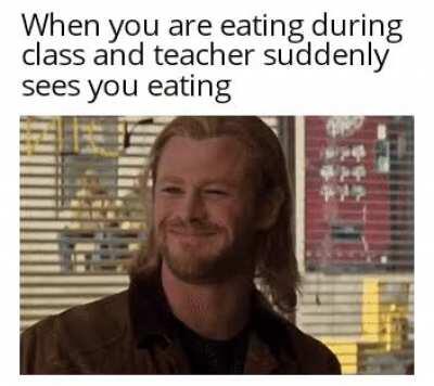 I was hungry that time