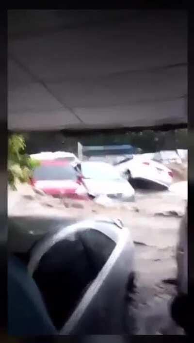 Flooding due to Tropical storm Amanda in El Salvador, 5/31/20