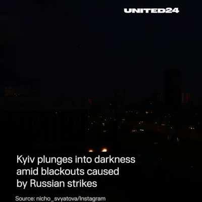 Russian Strikes Plunge Millions into Darkness for Hours