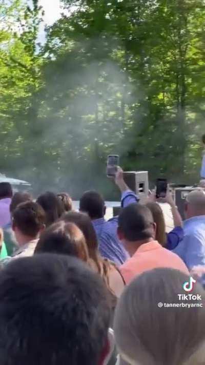 This wedding entrance