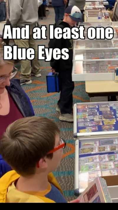 He REALLY wanted a Blue Eyes White Dragon