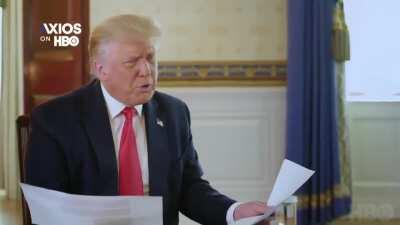 The interviewer in this clip of him interviewing President Trump about Coronavirus statistics