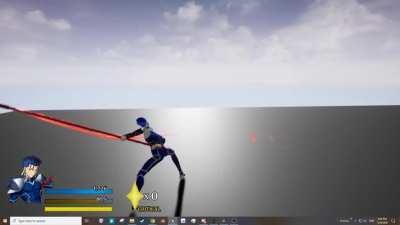 Cel Shading and Basic Attack Combo for Cu Chulainn (Unreal Engine 4)