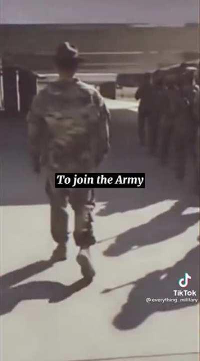 That's not the army, that's the choir