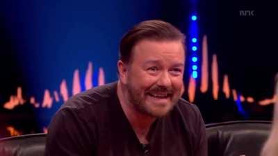 Ricky Gervais making fun of Pamela Anderson's stalker