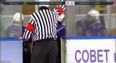 In Tatarstan (Russia), players of children's hockey teams staged a massive brawl