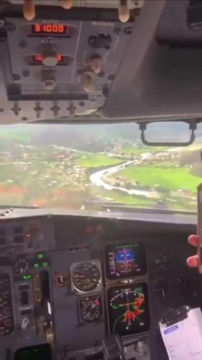 Insane landing by “Asia Cargo Airlines” 737. Unsure of date or location (possibly Paro airport in Bhutan)