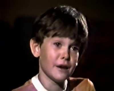 Henry Thomas auditioning for the role of Elliott in ET. Gets told 