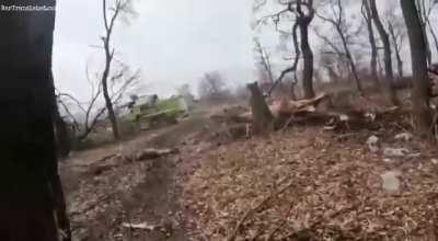 TRANSLATED &amp;amp; HIGHER RES - Russian Soldier flanking &amp;amp; killing Two(2) Ukrainian Soldiers at Point Blank Range - Source, War Translated - HIGHLY GRAPHIC WARNING