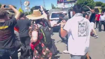 Fights erupt between supporters of Israel, Palestinians in the Pico-Robertson area of LA on Sunday afternoon