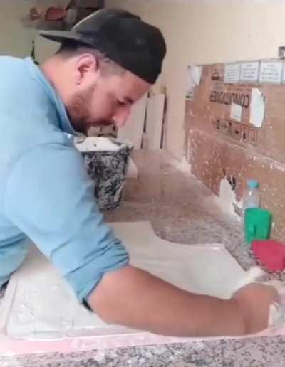 Using a large tile mold