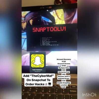 Add @TheCyberMaf on snap to order social media hacks like account access, account recovery, my eyes only &amp;amp; more. Telegram in comments