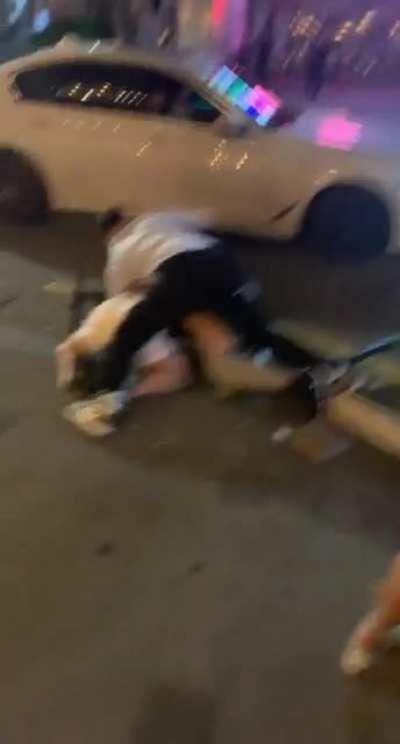 Drunks fighting in Korea