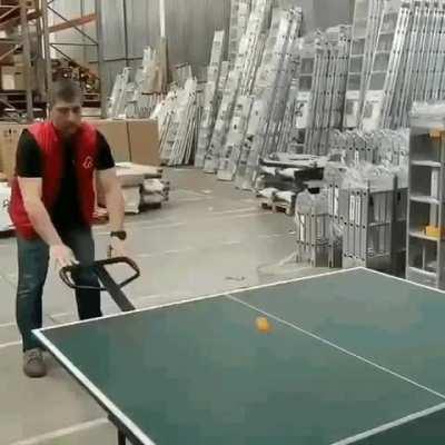 The ultimate ping pong battle