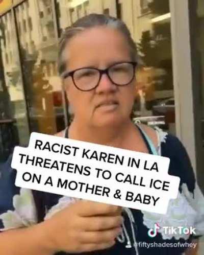 Racist woman in Los Angeles got confronted by an observer yesterday