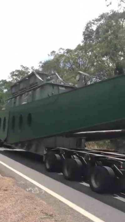 A massive road train in Australia 