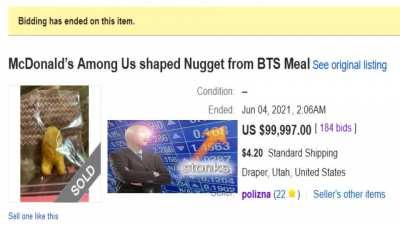 amogus bts meal chicken nugget moment