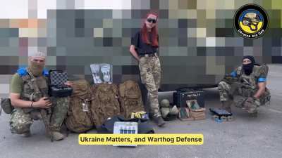 Ukraine Aid Operations - Another delivery to Kursk direction (last week) thanks to YOU! These heroes from our Airborne Forces received from Rima a life-saving jammer for their vehicle, scopes, backpacks, water filters and much more! Thanks go out to all s