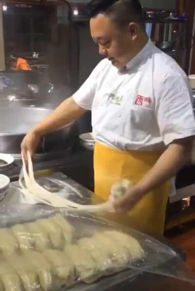 Making handmade noodles in seconds