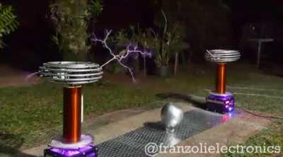 Toto’s “Africa” played entirely on Tesla Coils