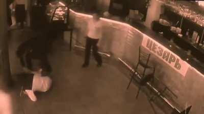 To assault a waitress