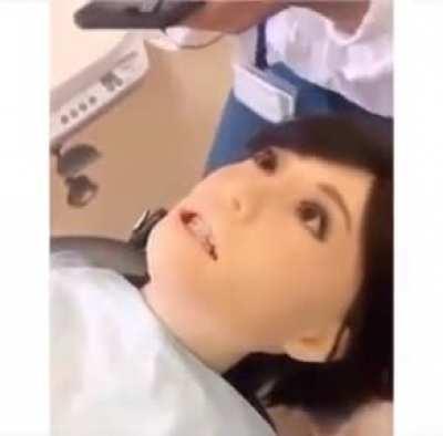 Dentist robot malfunction.