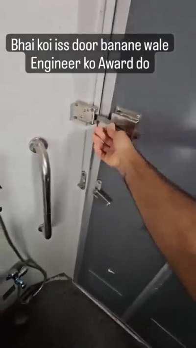 To lock the door