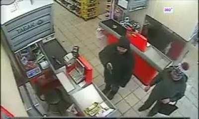 Man tries to rob store at gunpoint, nobody cares.