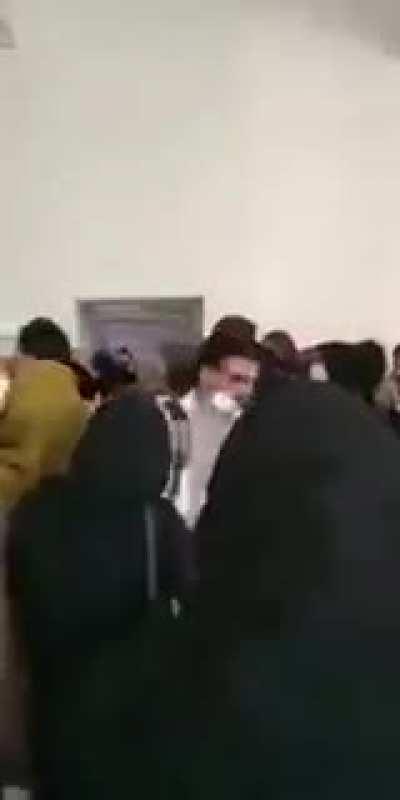 Male university students left their exams in solidarity against Taliban's ban of women from universities